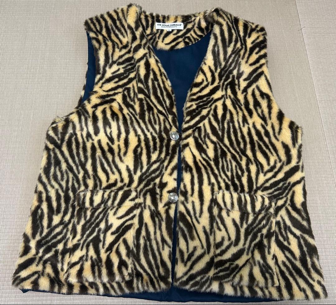 トップス THE GOOD OVERALLS FAKE FUR VEST