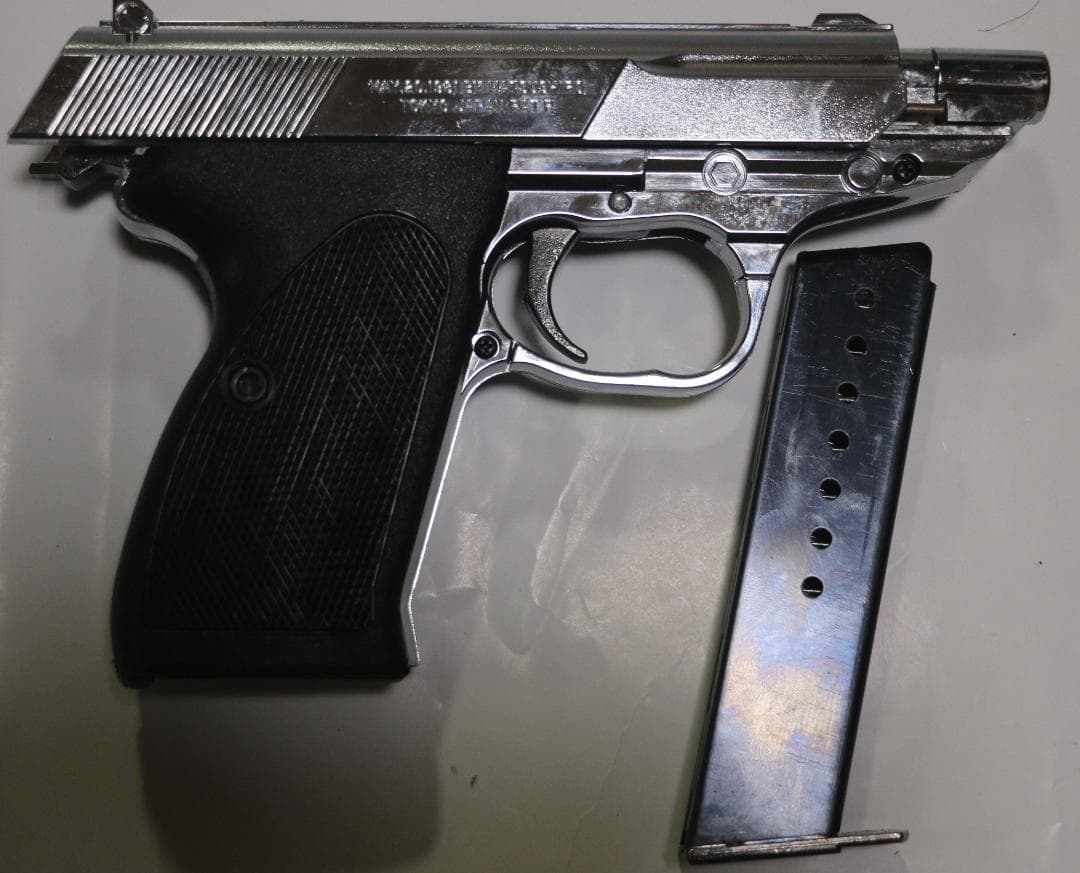 超希少！マツシロ製AＢＳ樹脂モデルガン ワルサーＰ５ 銀　未発火 合法品