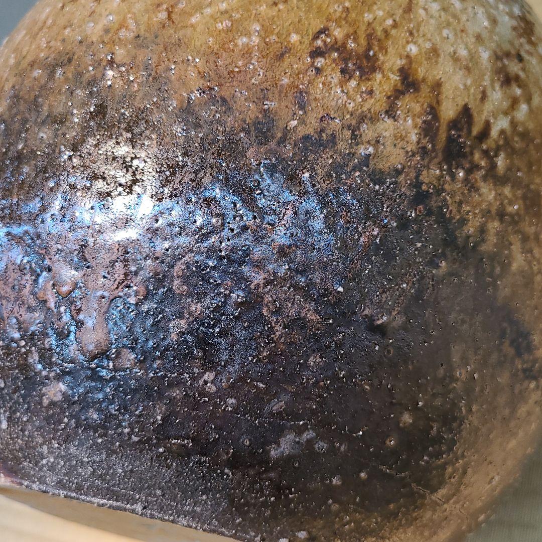 信楽焼 神崎継春作 壷 高さ9寸（約27cm） 共箱なし 本物保証