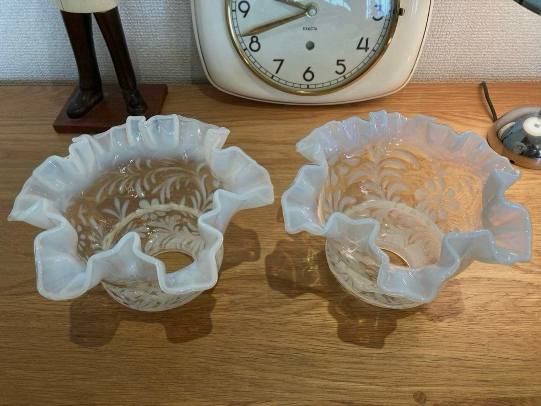 フェントン　ランプシェード2ペア（ご予約）　アンティーク