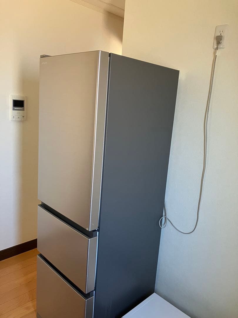送料・設置込み！HITACHI 冷蔵庫 左開き 2、3人暮らし シルバー モダン