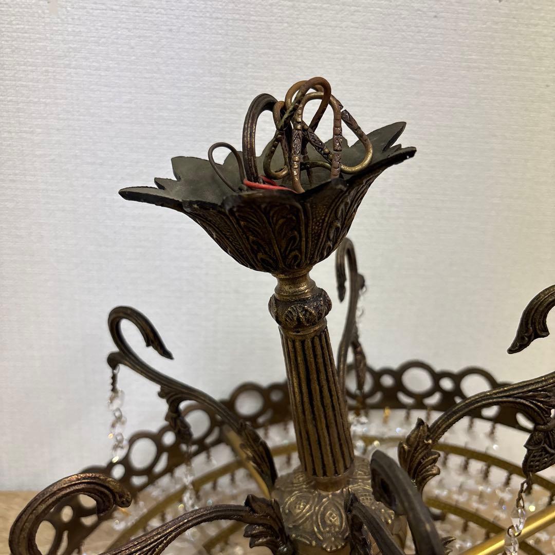 シャンデリア　4灯　レトロ