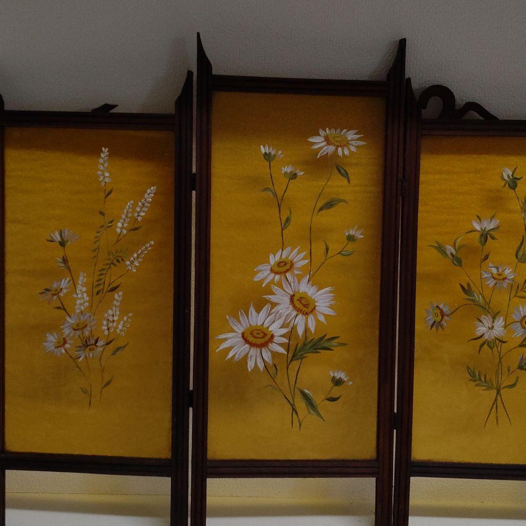 アンティーク　フランス　手描きのガラス　オブジェ