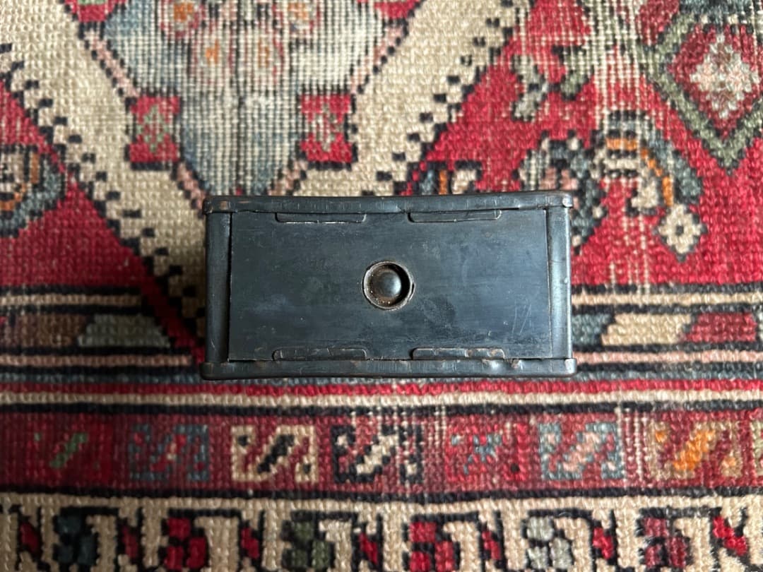 アンティーク Japanned Coin Bank ジャパンカラー バンク