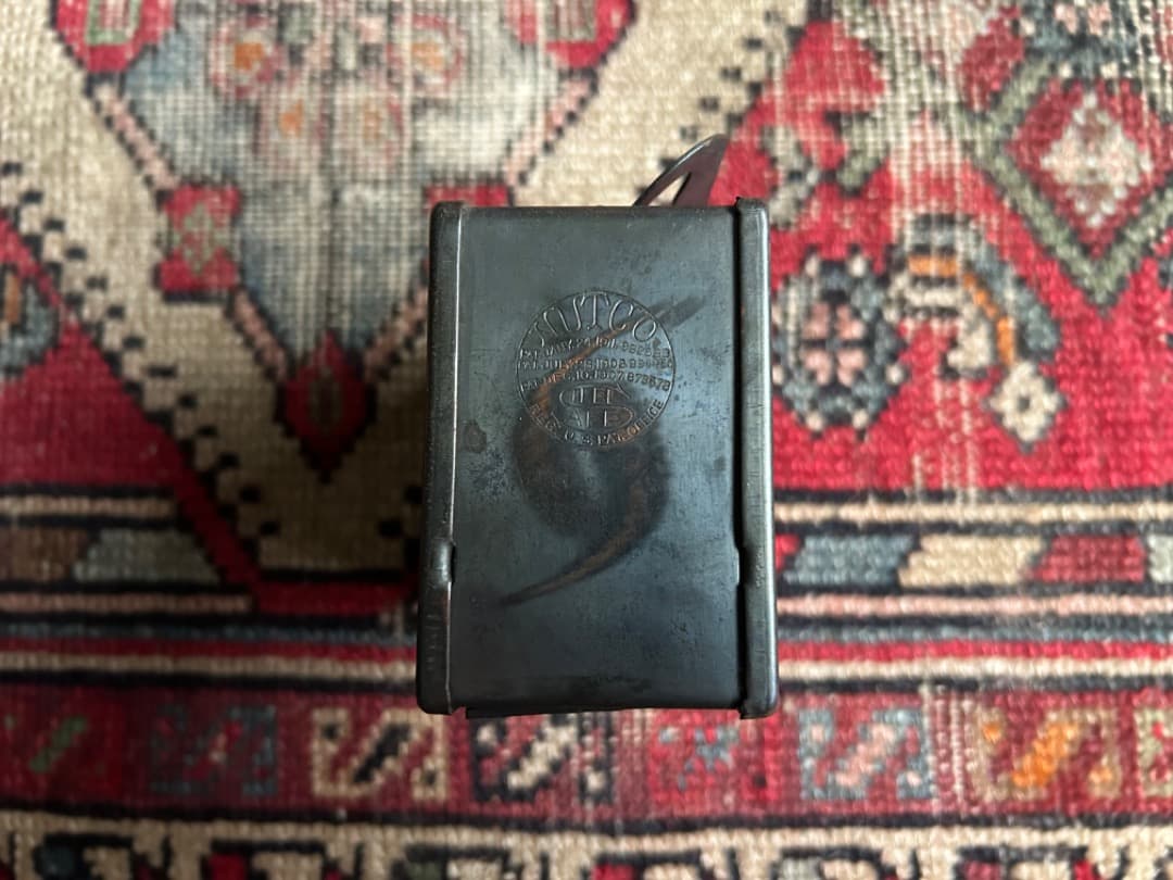 アンティーク Japanned Coin Bank ジャパンカラー バンク