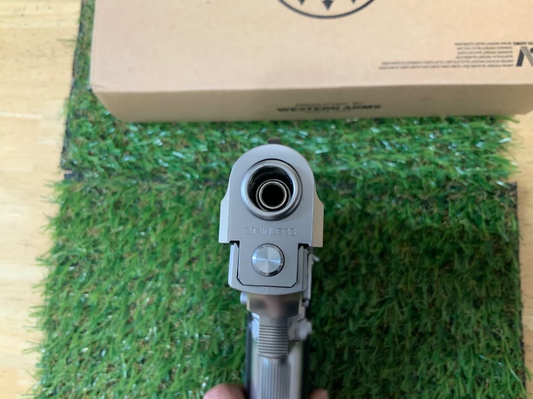 WA ウェスタンアームズ　クーガーF M8045 INOX シルバー　ガスガン