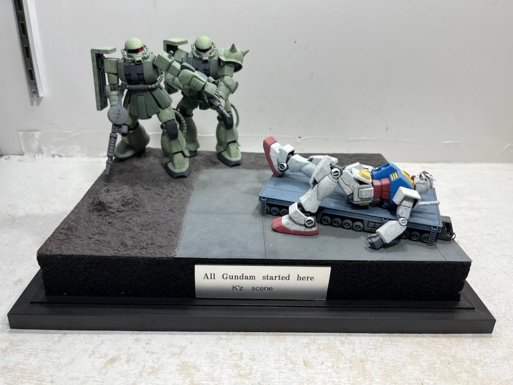 機動戦士ガンダム 名シーン再現 ガンプラ ジオラマ完成品 ガンダム 大地に立つ