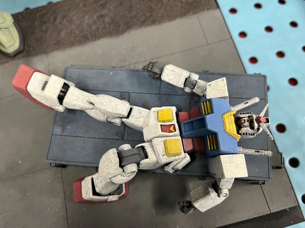 機動戦士ガンダム 名シーン再現 ガンプラ ジオラマ完成品 ガンダム 大地に立つ