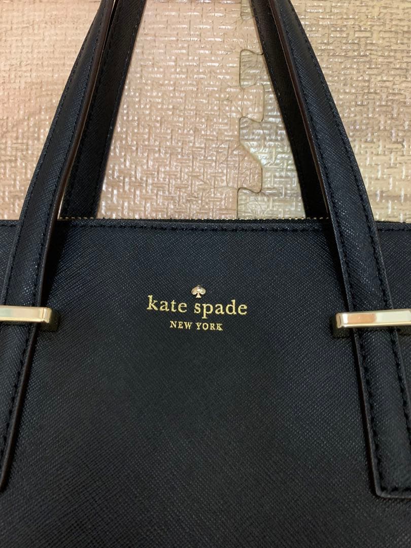 kate spade　ブラック 2way　ハンドバッグ　ショルダー　卒業式入学式
