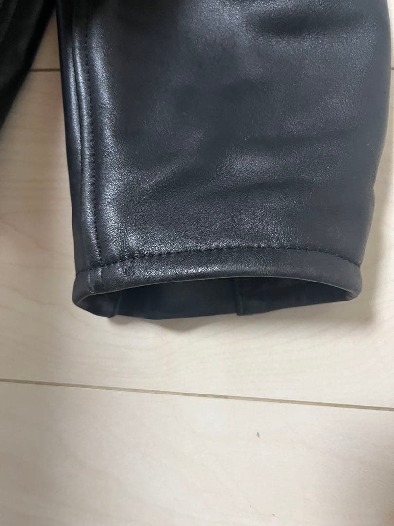 南海　黒 シングルライダースジャケット ＸＬ