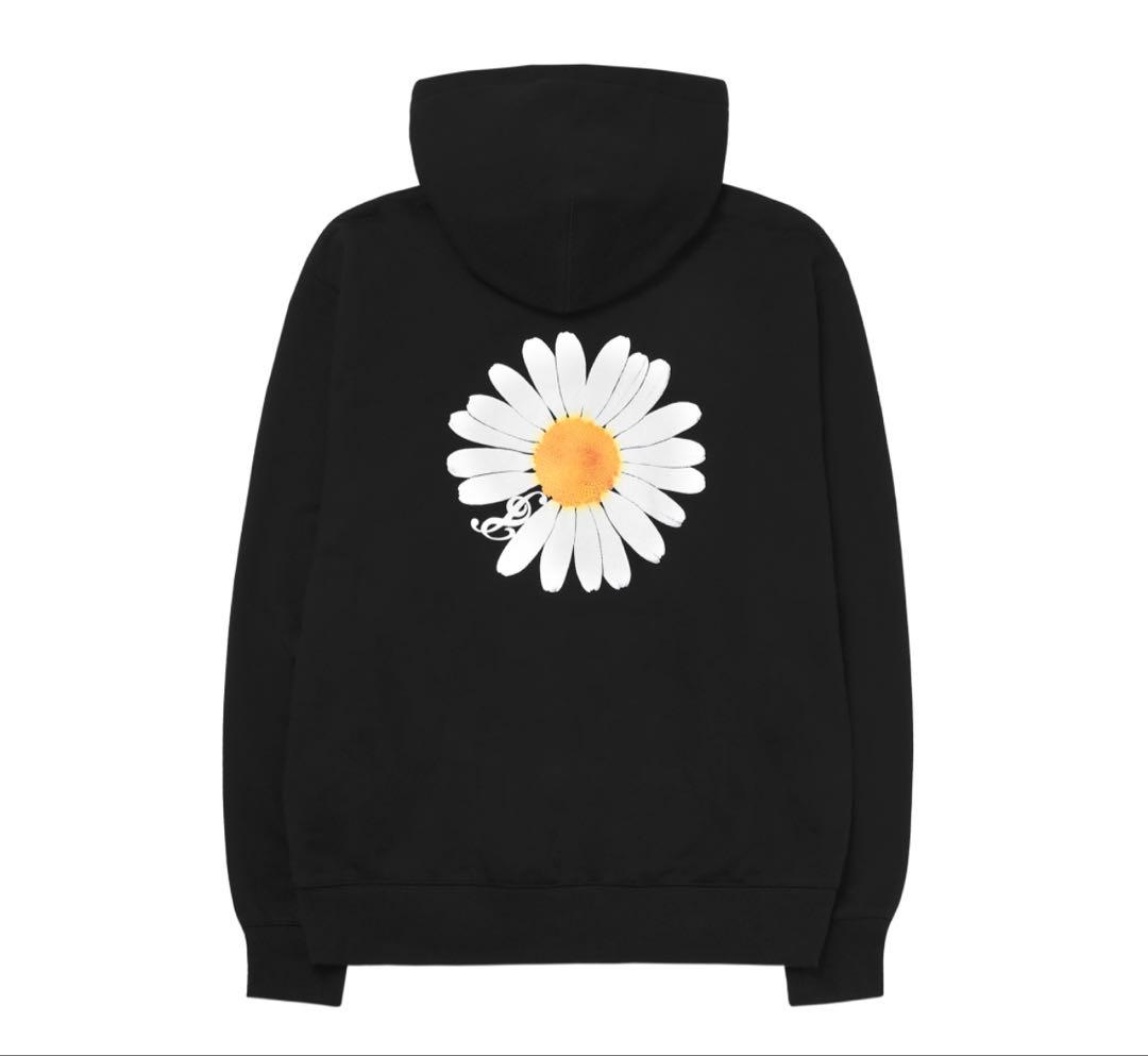 PEACEMINUSONE MAMA L フード付きジップアップ 黒 L