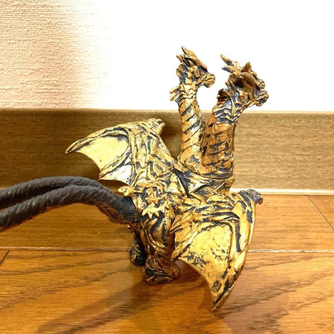 怪獣 キングギドラ フィギュア 当時物 ゴジラ 東宝 希少 金 SHF 真骨彫
