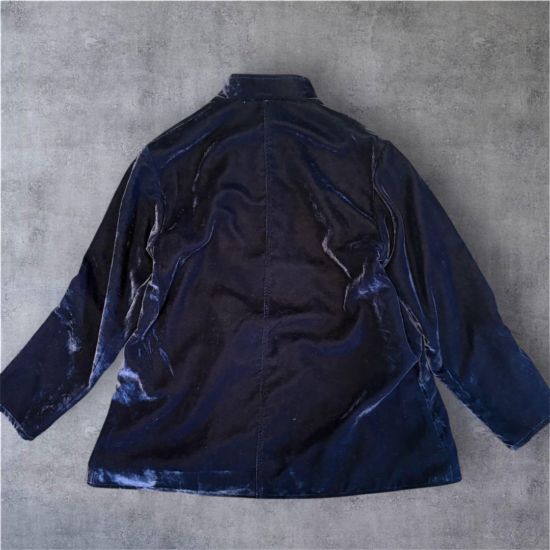 NEEDLES×BEAMS BOY ベロアチャイナジャケット カンフージャケット