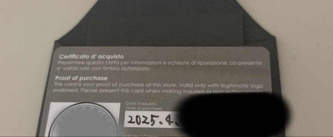 美品　アンテプリマ　スタンダードミニアトゥーラ　ネイビーシルバー