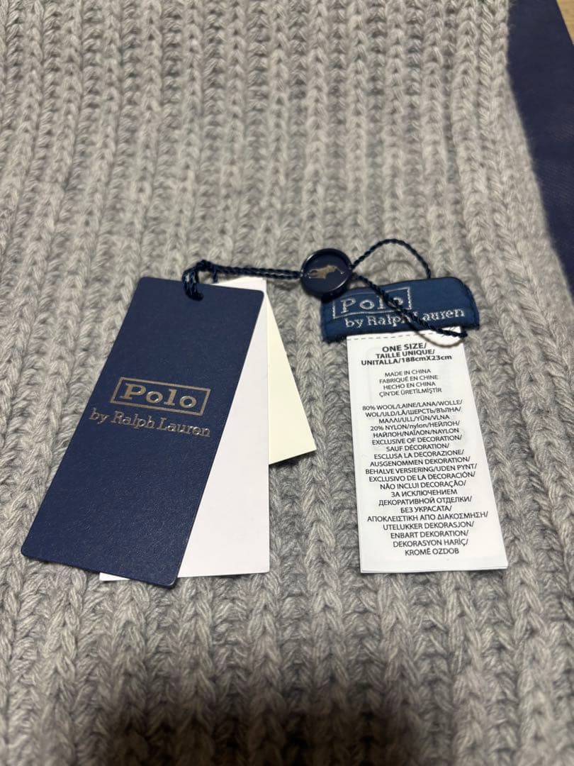 Polo by Ralph Lauren グレー マフラー