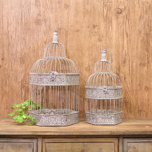 アンティーク調 鳥かご 2個セットガーデニング 園芸 フローリストバードケージ