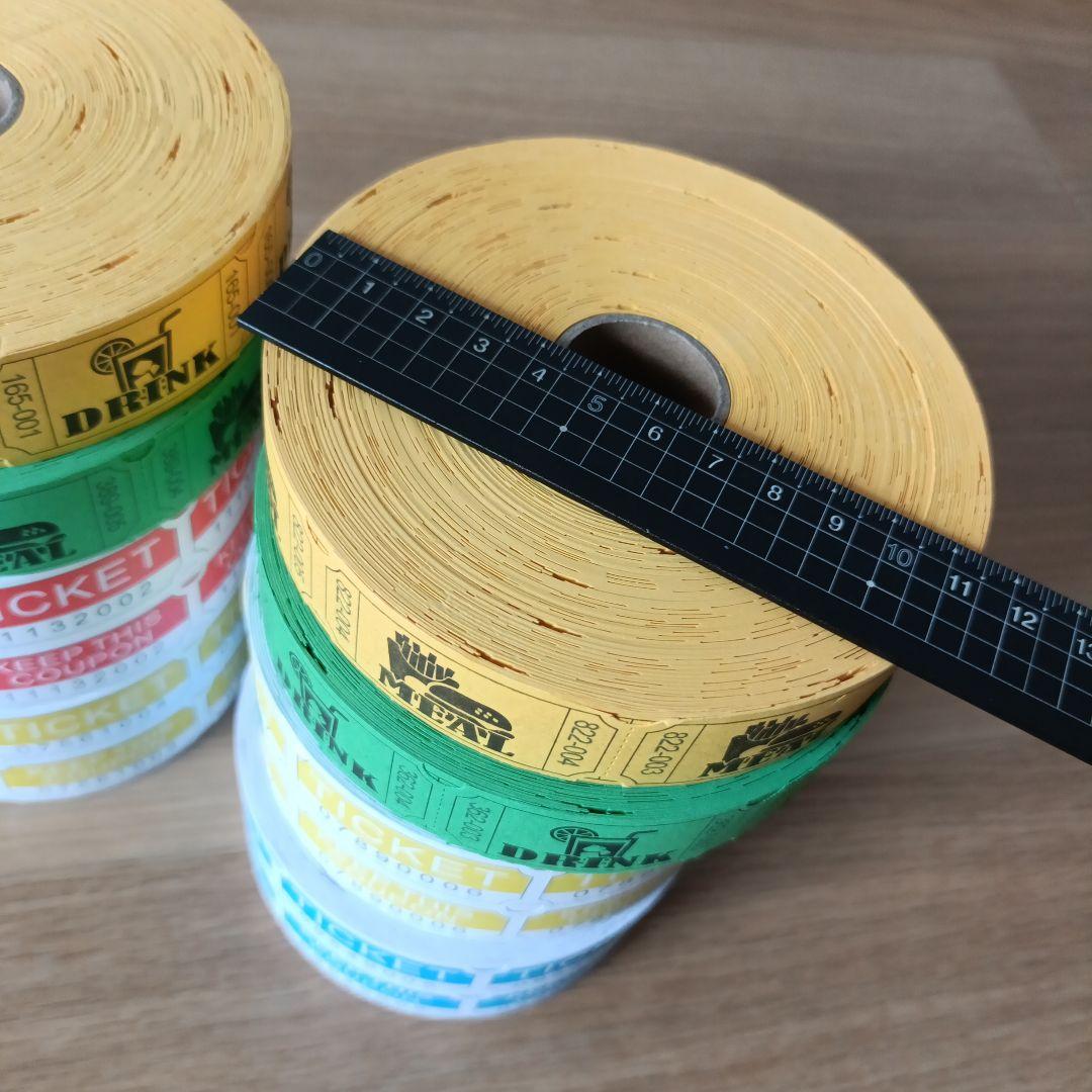 8ロールセット　ロールチケット　紙モノ　まとめ売り　海外　ジャンクジャーナル