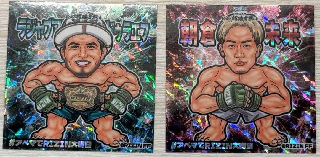 【新作】朝倉未来 ＆ シェイドゥラエフキラキラステッカーセット