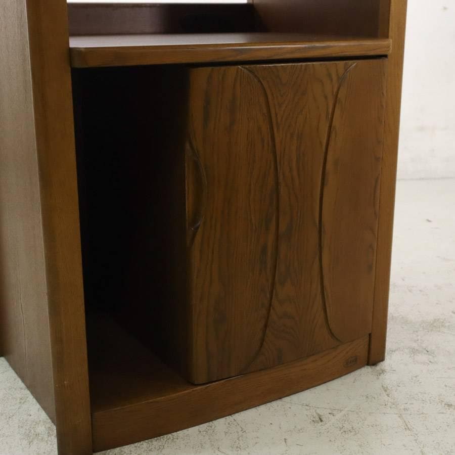 浜本工芸 No.1100 ファックス台A 電話台 コンセント付き ナラ無垢材