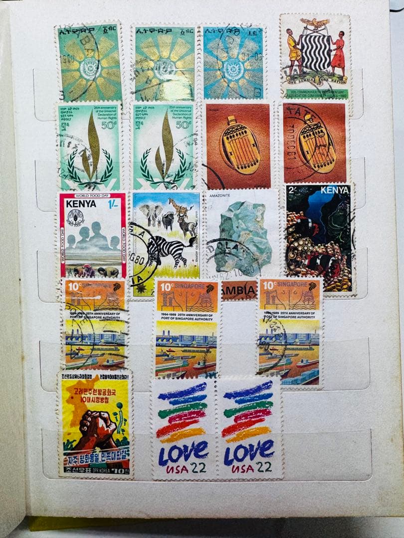 切手アルバム 多国籍コレクション