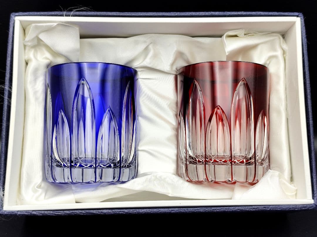 定価77000円？美品 江戸切子 華硝 ロックグラス（切子、江戸切子、薩摩切子）