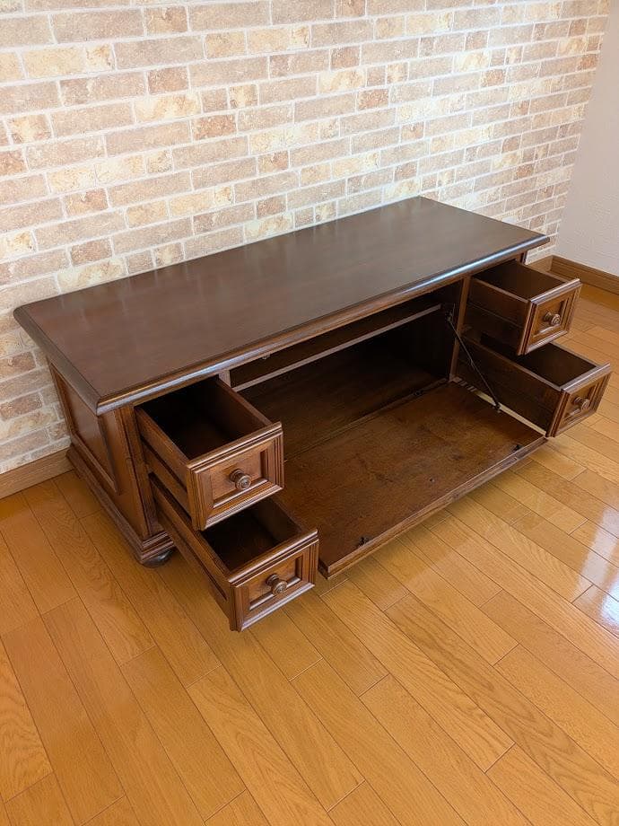 サイドボード　テレビ台　キャビネット　イタリア製　象嵌 アンティーク家具