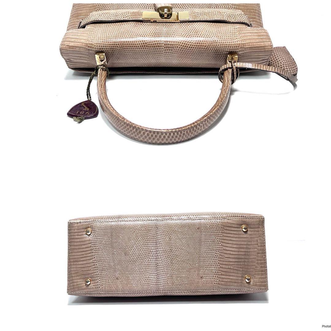 【良品】TOKYO Lizard skin リザード/ゴールド金具/ハンドバッグ