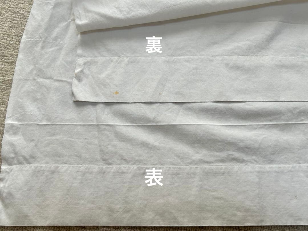 フランスアンティーク ギャザーエプロン 白 タブリエ