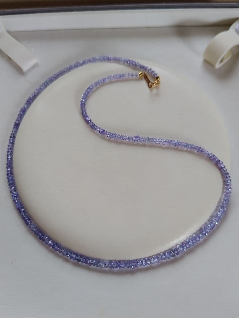 【鑑別書】K18 タンザナイト　ネックレス