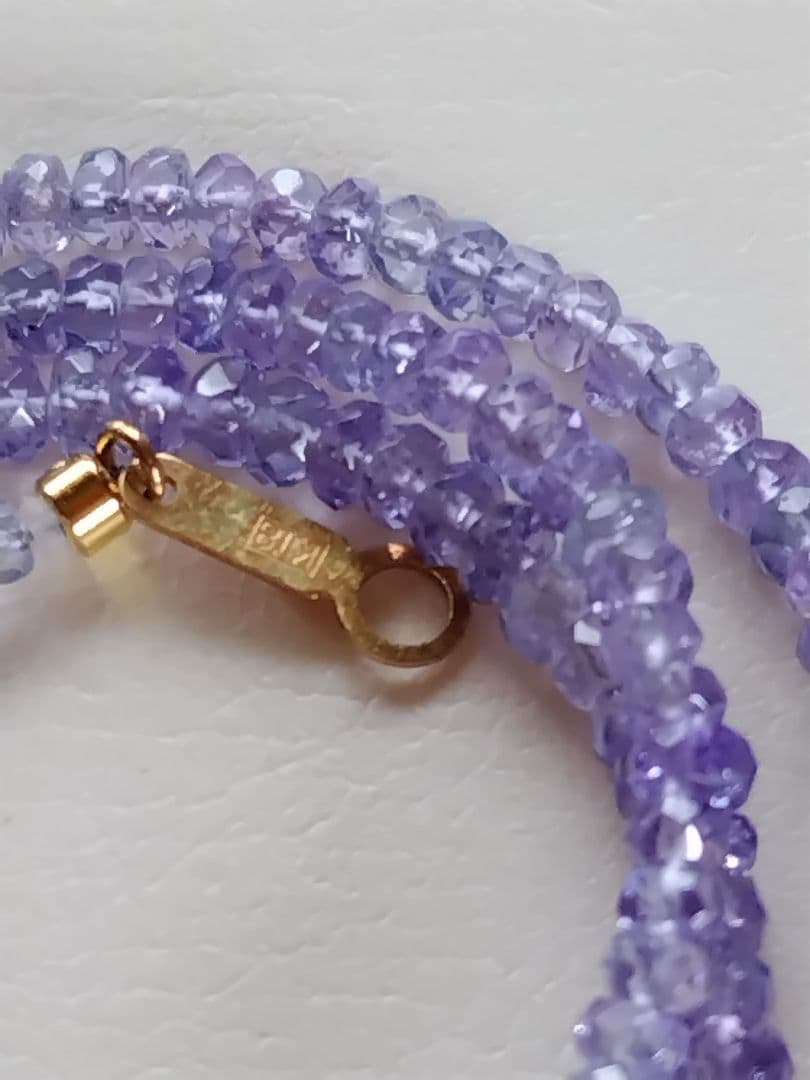 【鑑別書】K18 タンザナイト　ネックレス