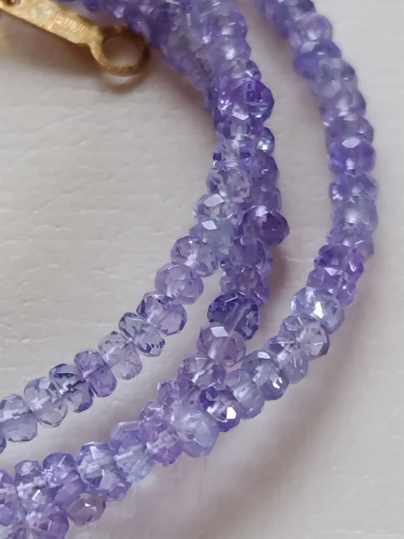 【鑑別書】K18 タンザナイト　ネックレス