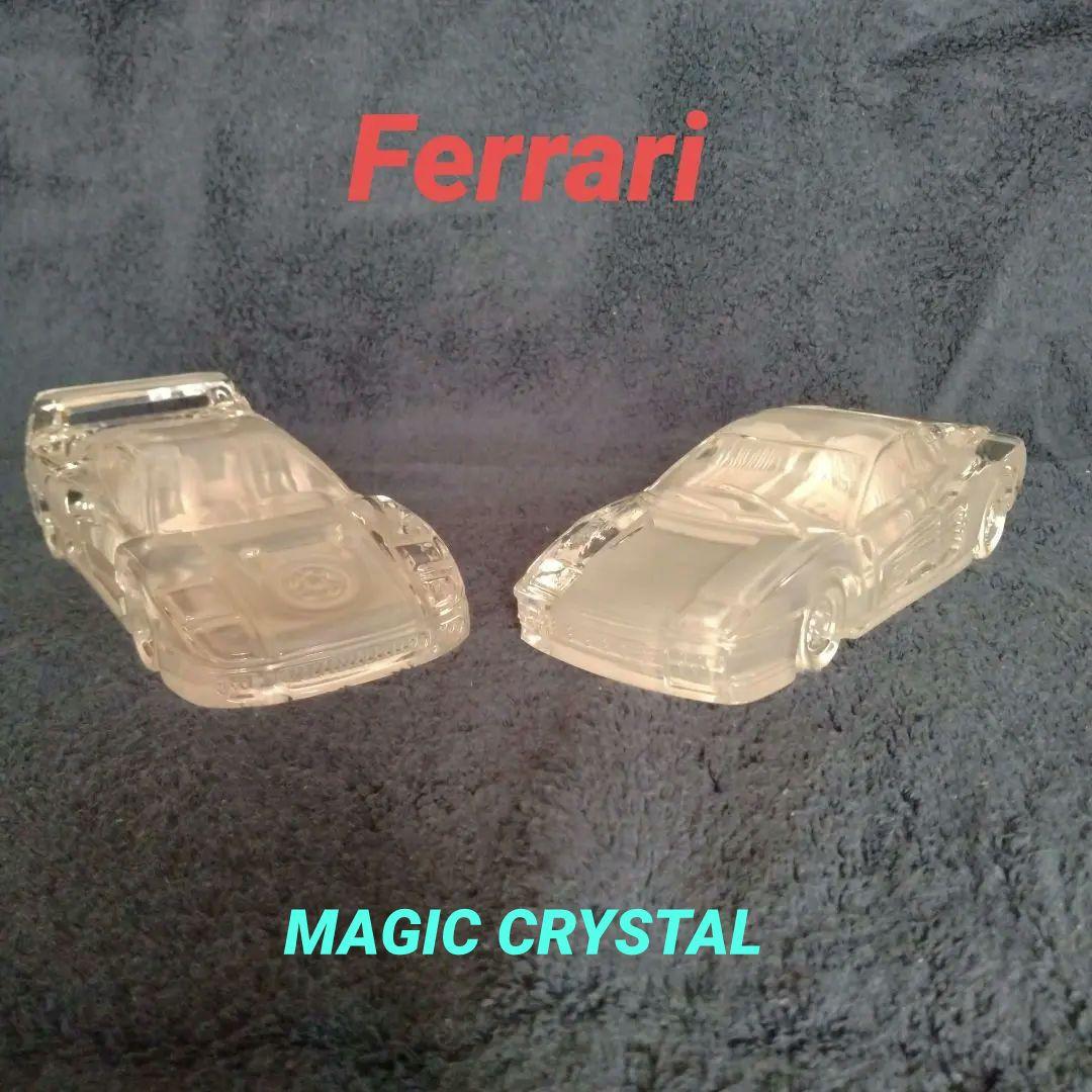 Ferrari Testarossa & F40 クリスタル 置物