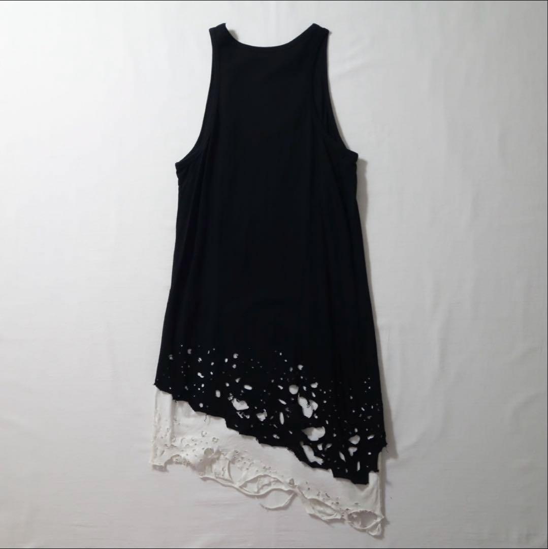 トップス 00s Civarize Layered Damage Destroy Tank