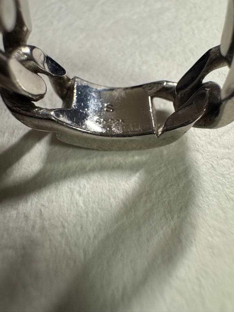 Dior チェーンリング シルバー925 リング S ディオール CD アイコン