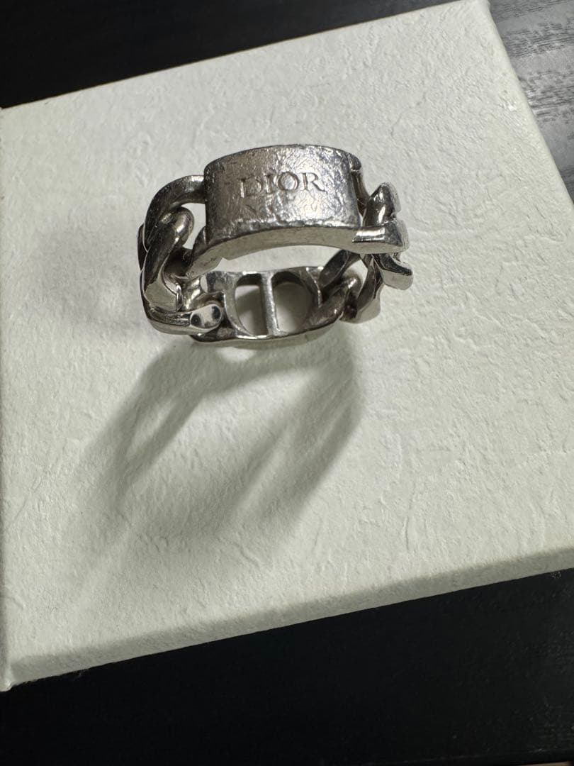 Dior チェーンリング シルバー925 リング S ディオール CD アイコン