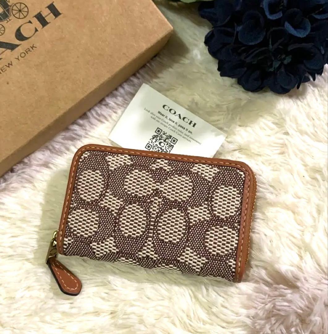 COACH ケース カードケース ブラウン・ベージュ