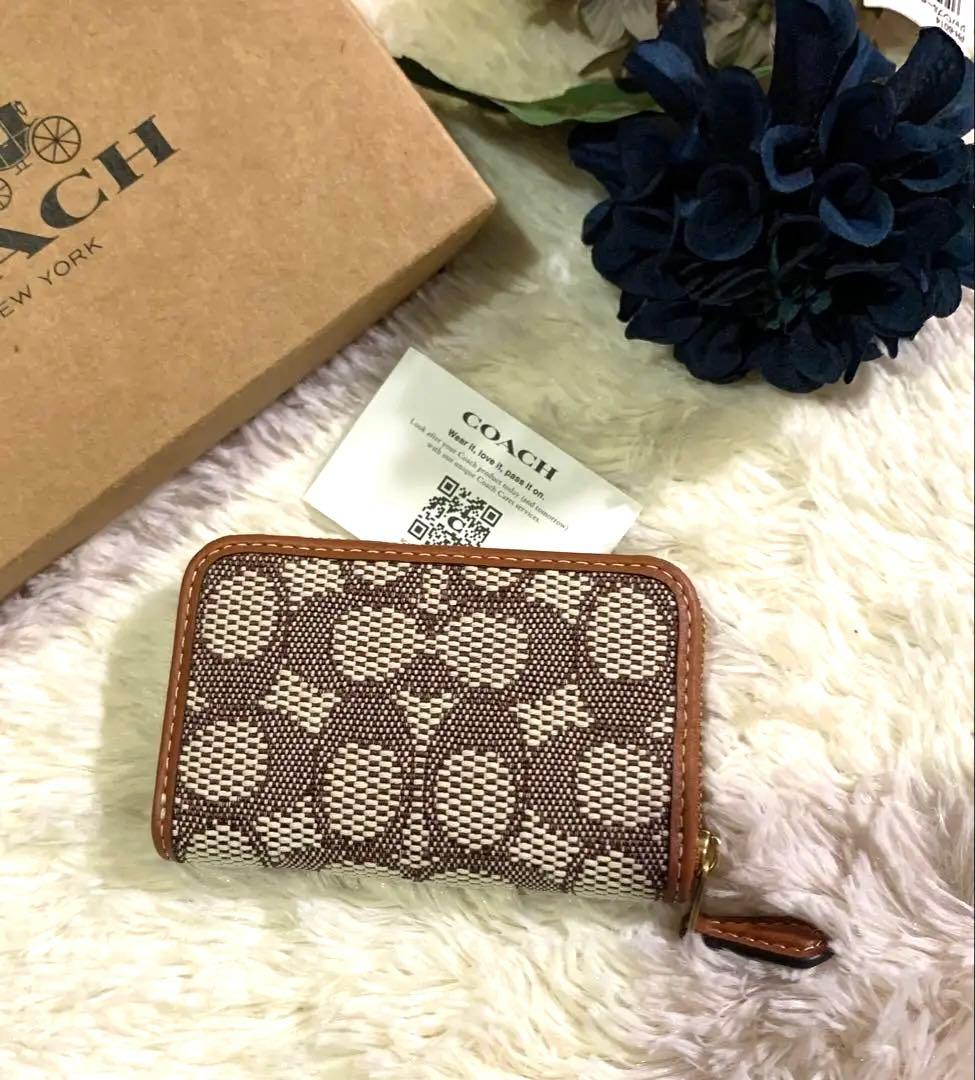 COACH ケース カードケース ブラウン・ベージュ