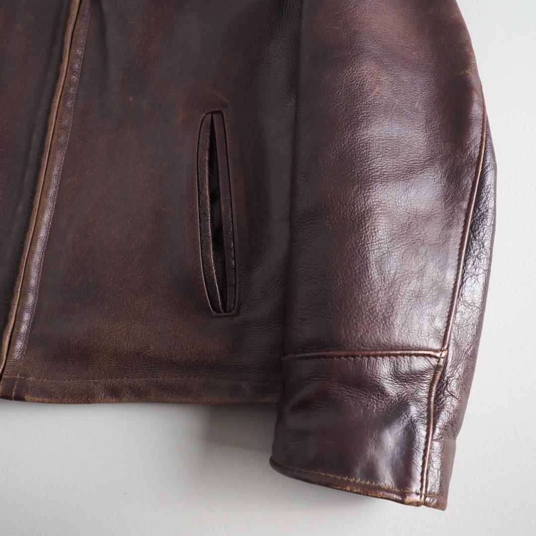 ショット　 Schott　36　トラッカージャケット　レザージャケット　赤茶