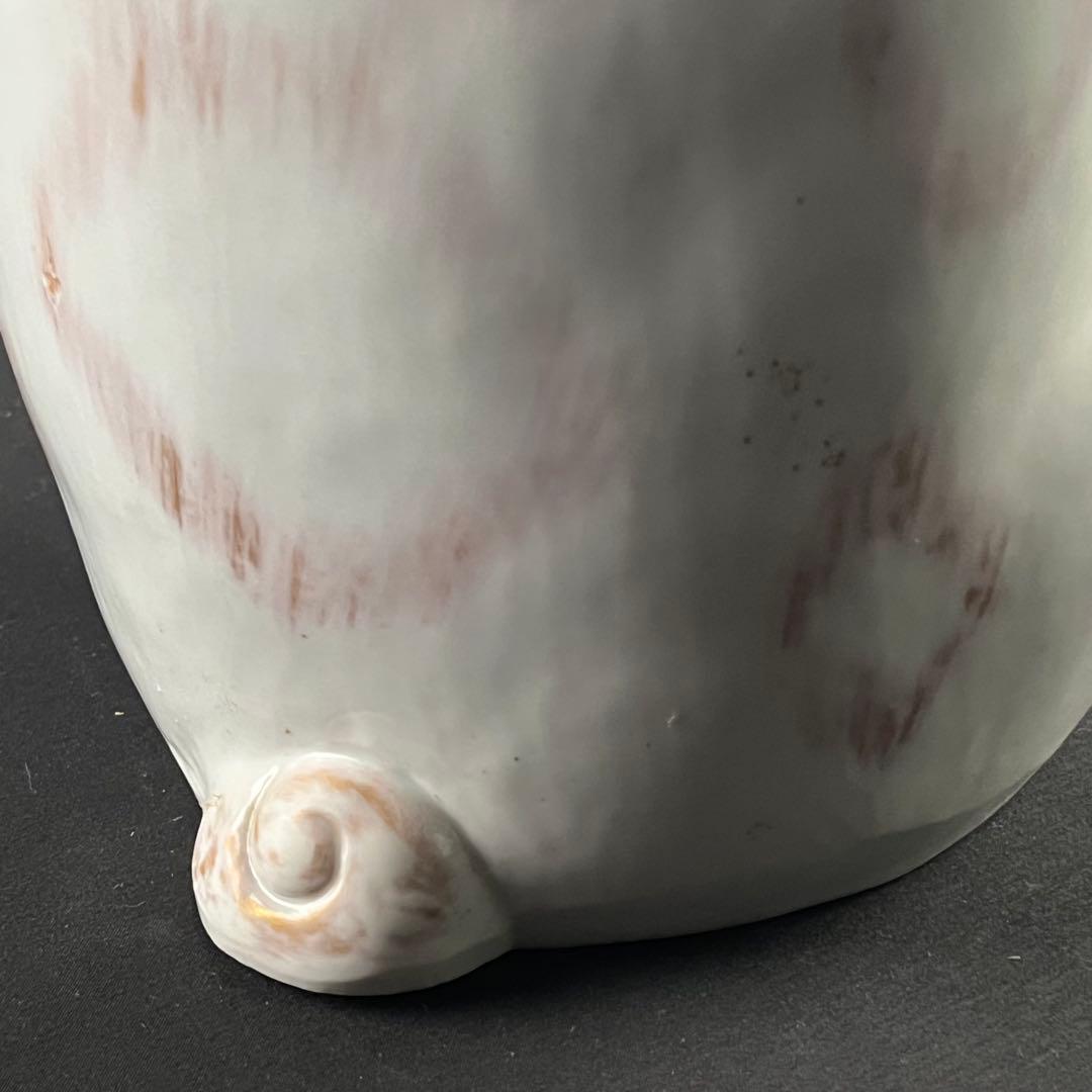 明治　九谷焼　招き猫　陶器　置物　31センチ　作家物