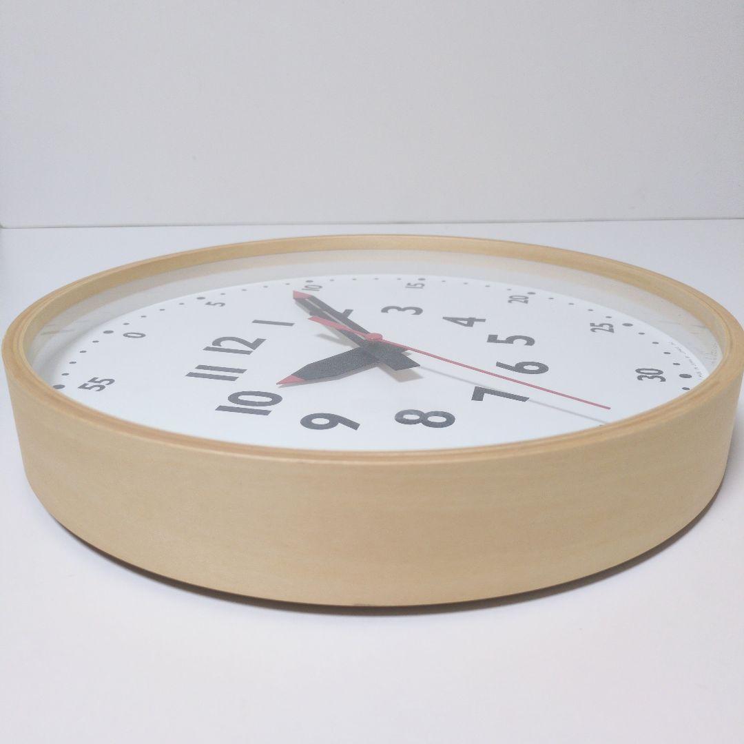 【極美品】レムノス　ふんぷんクロック　知育時計 木製シンプル壁掛け