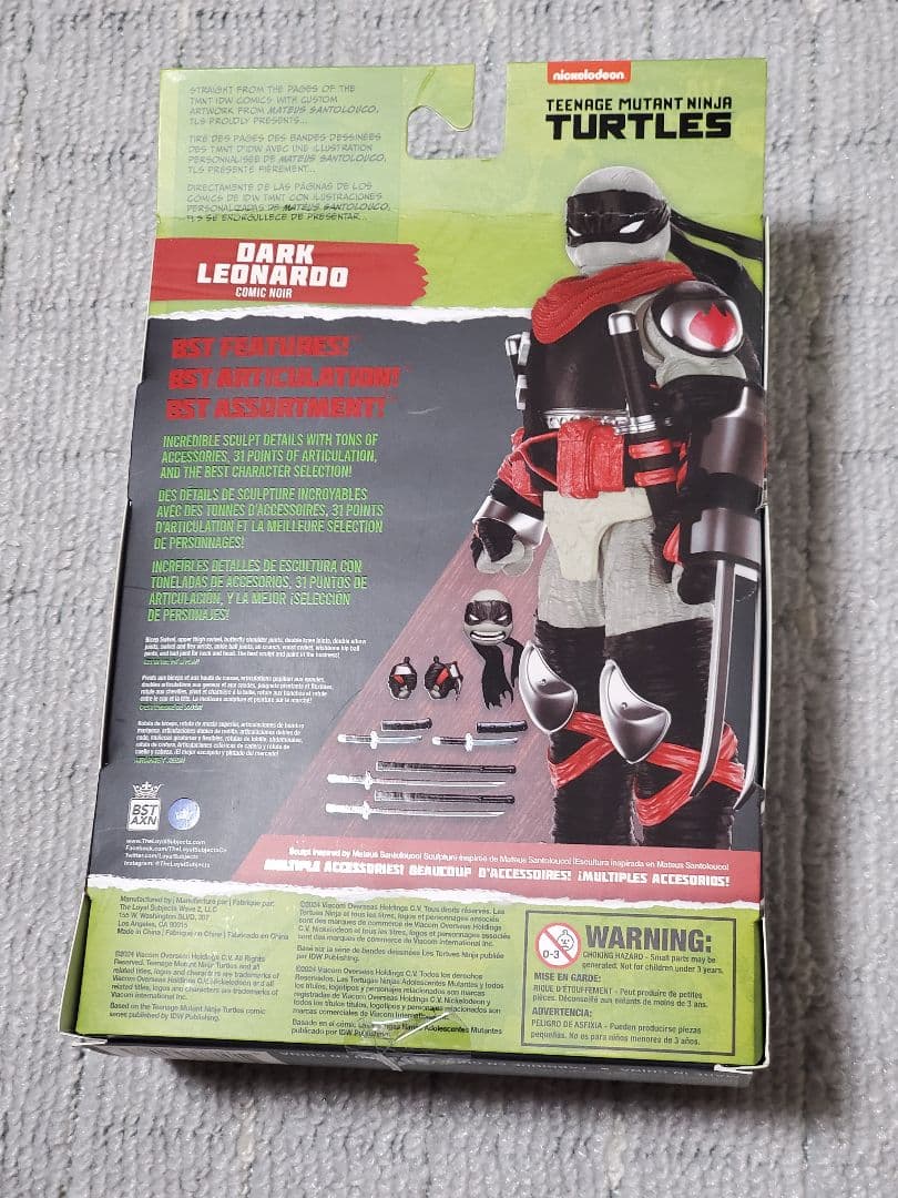 タートルズ　ダークレオナルド　コミックノワール　2024　SDCC限定