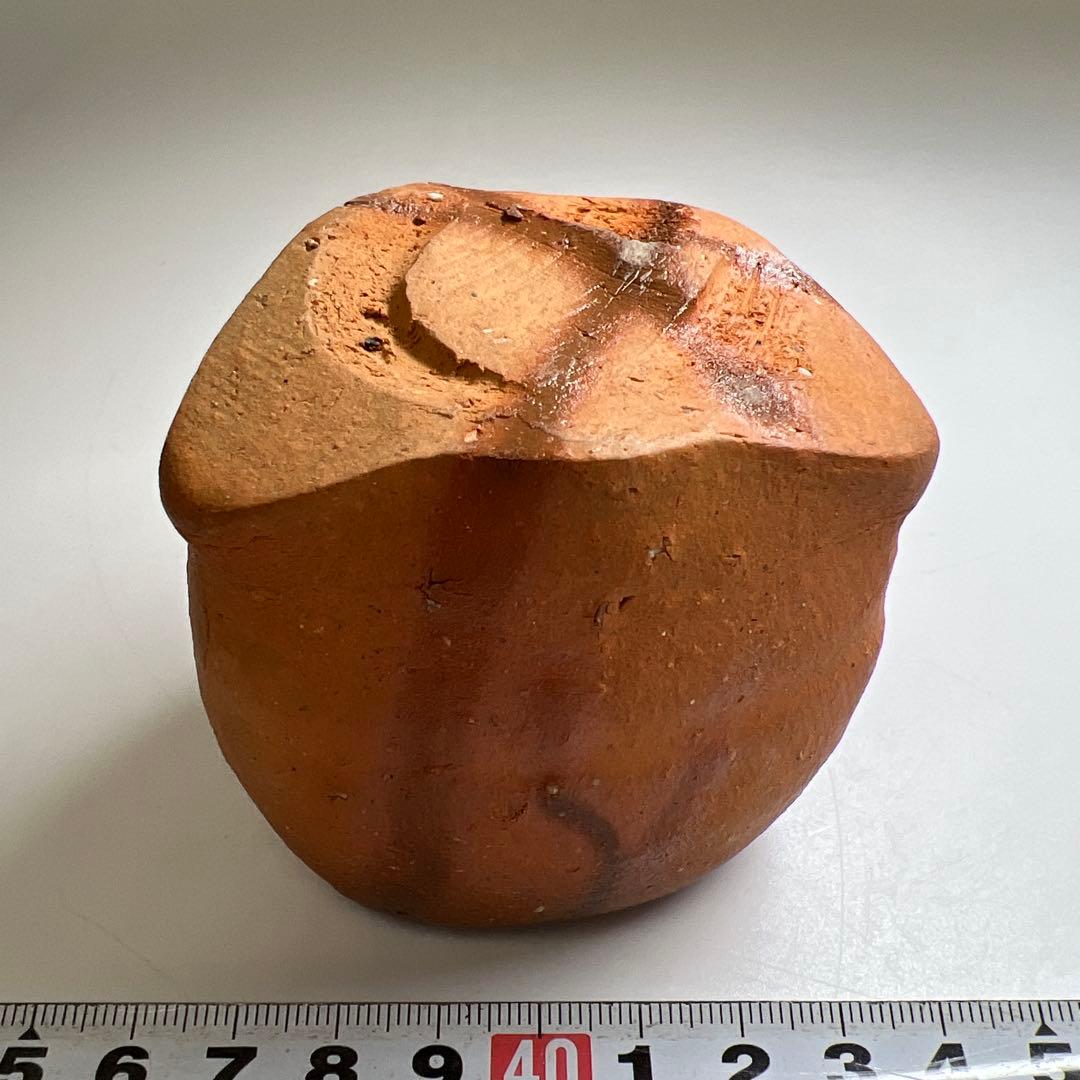 隠崎隆一　備前ぐい呑　共箱　幅約7㎝　東Y7-0507⭐︎2Fトヒサ