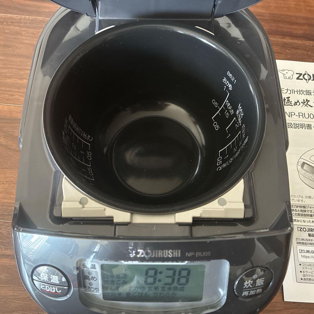 日本製 象印 IH 炊飯器 極み炊き 3合炊き NP_RU05 動作確認済