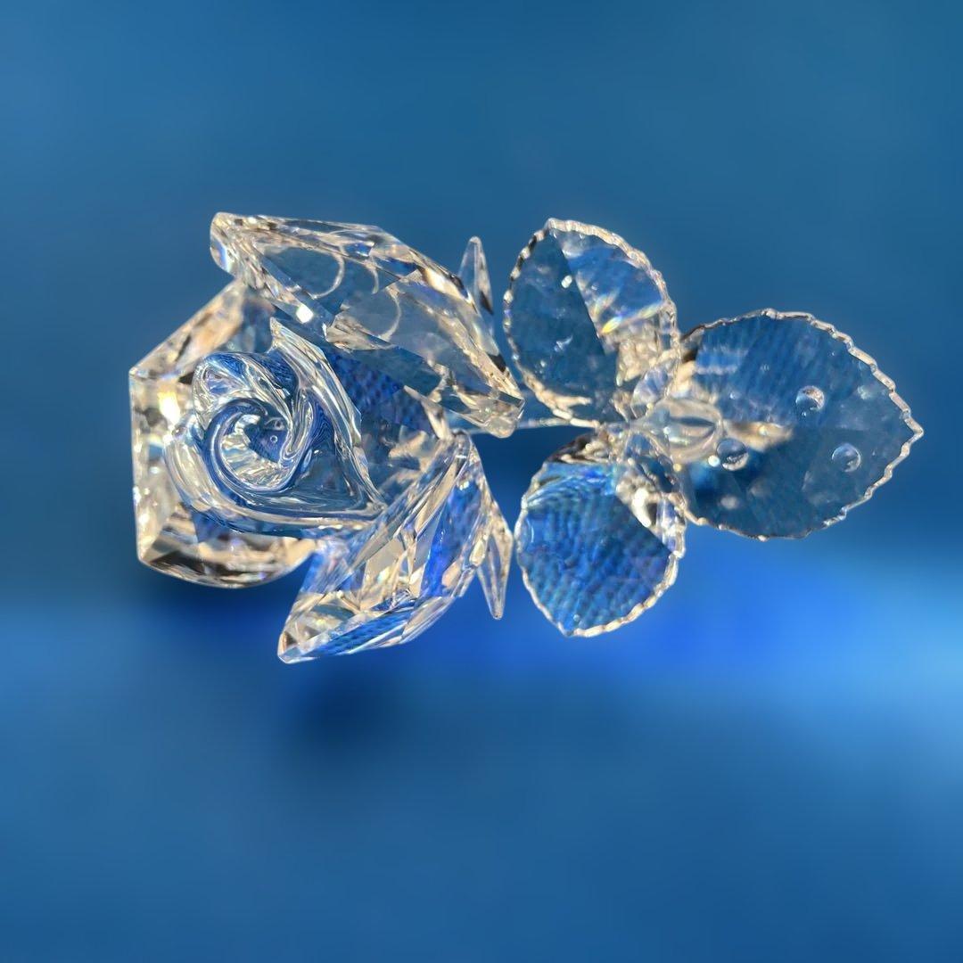 SWAROVSKI スワロフスキー　クリスタルローズ 証明書付き　薔薇(384)