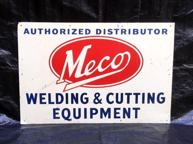 Meco社 ヴィンテージ アルミ 看板 溶接機器 切削機械 入手困難品