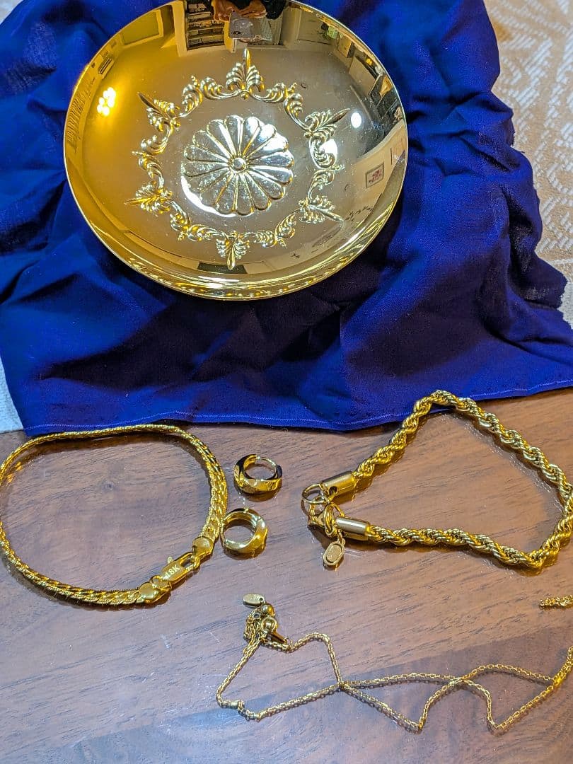 まとめ売り(ゴールド ジュエリーセット 編み込みデザイン)