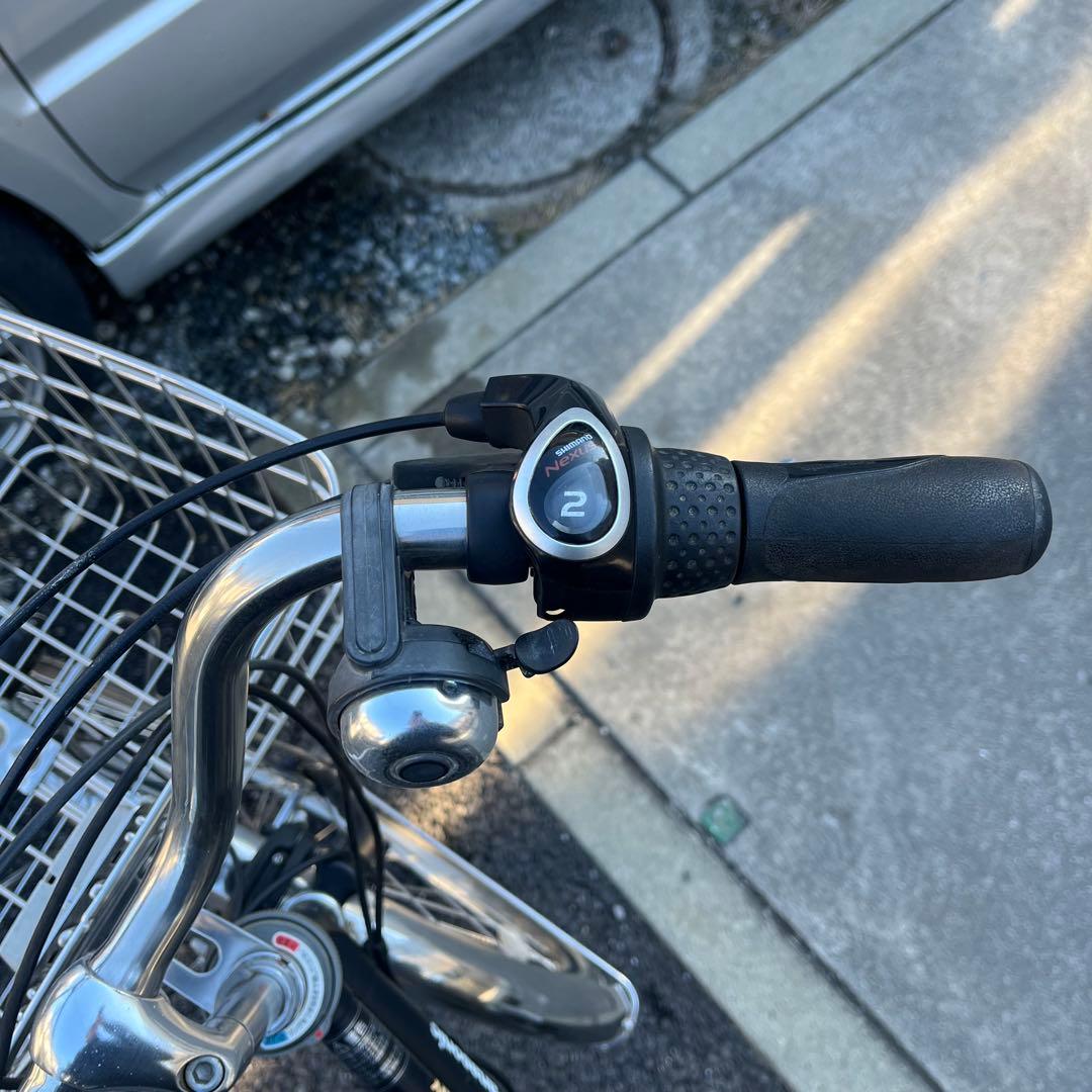 【引き取り限定】Panasonic 自転車 ビビ バディ 26インチ 前カゴ付