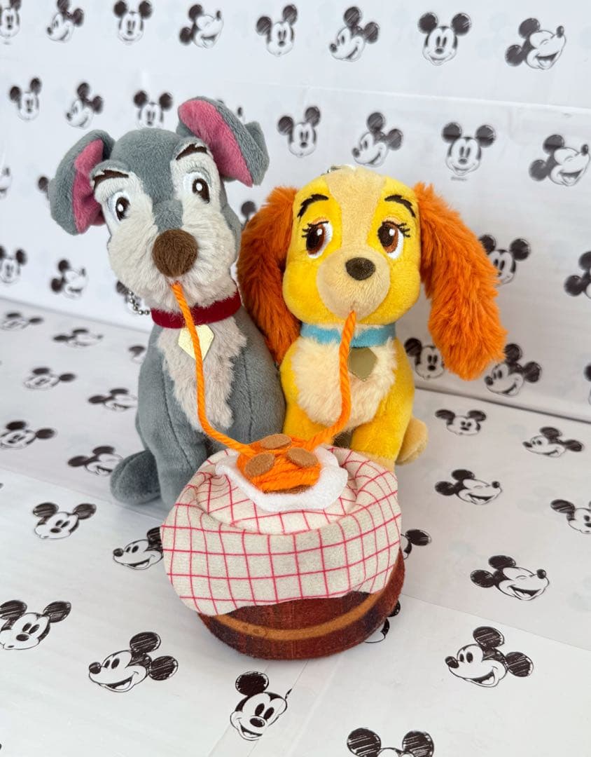 わんわん物語　トランプ　レディ　パスタ　キーホルダー　マスコット