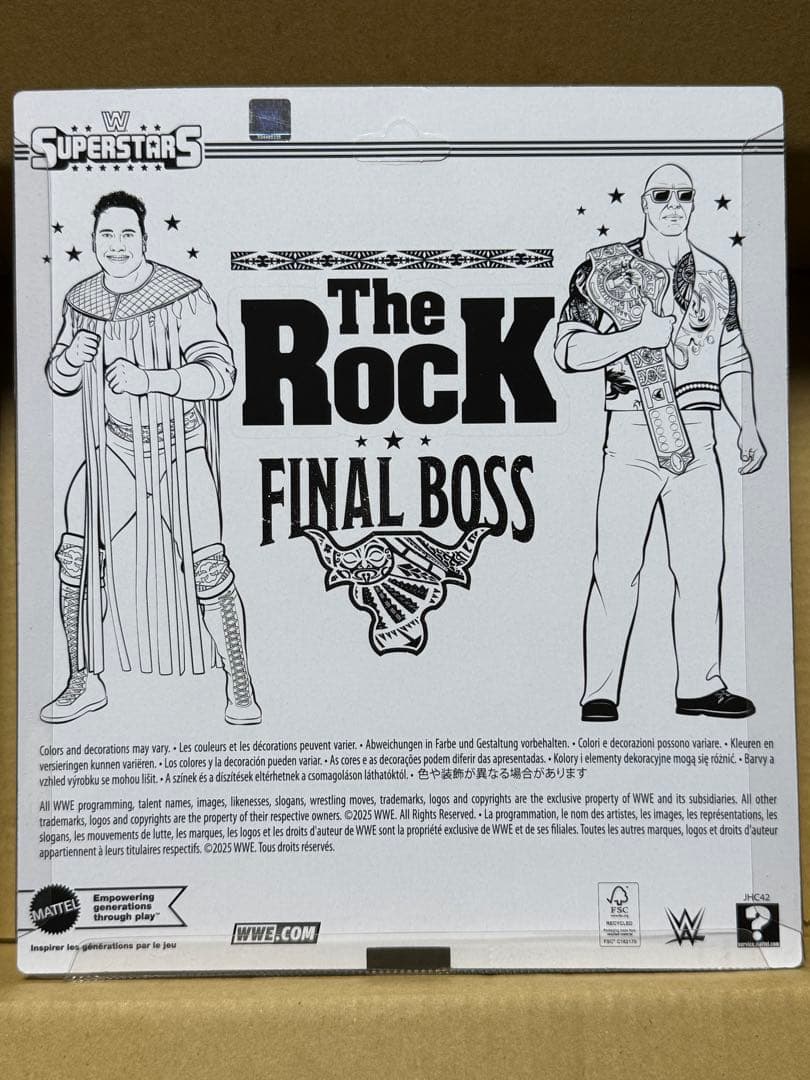 公式限定 the rock フィギュア WWE ドウェイン・ジョンソン プロレス