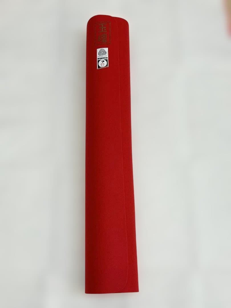 玉壇毛氈　赤　ウール100％　95×190